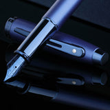 Sheaffer 100 Satin Blue PVD Fountain Pen