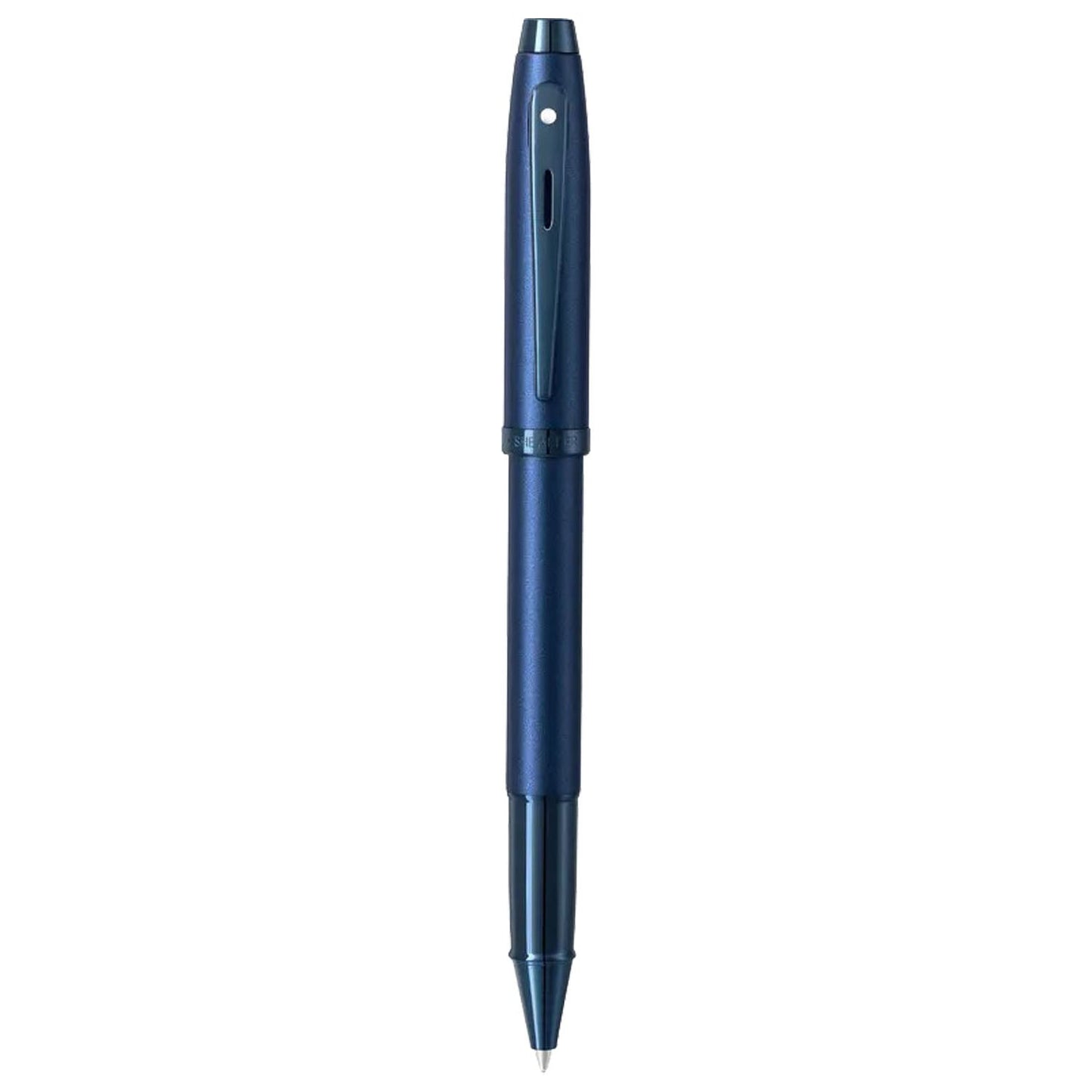 Sheaffer 100 Satin Blue PVD Roller Ball Pen A9371
