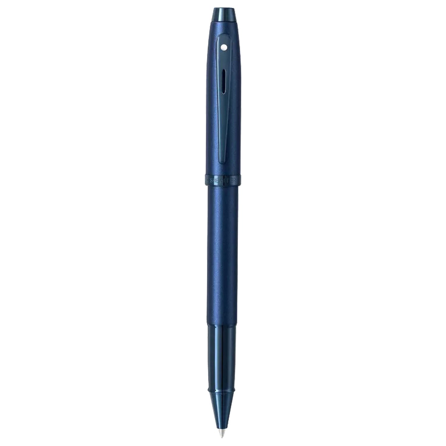 Sheaffer 100 Satin Blue PVD Roller Ball Pen A9371