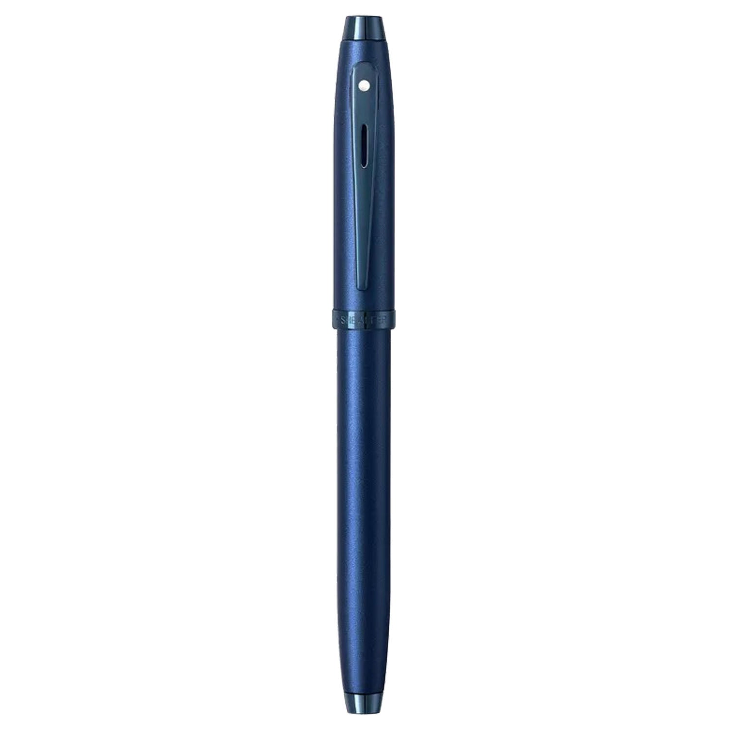 Sheaffer 100 Satin Blue PVD Roller Ball Pen A9371