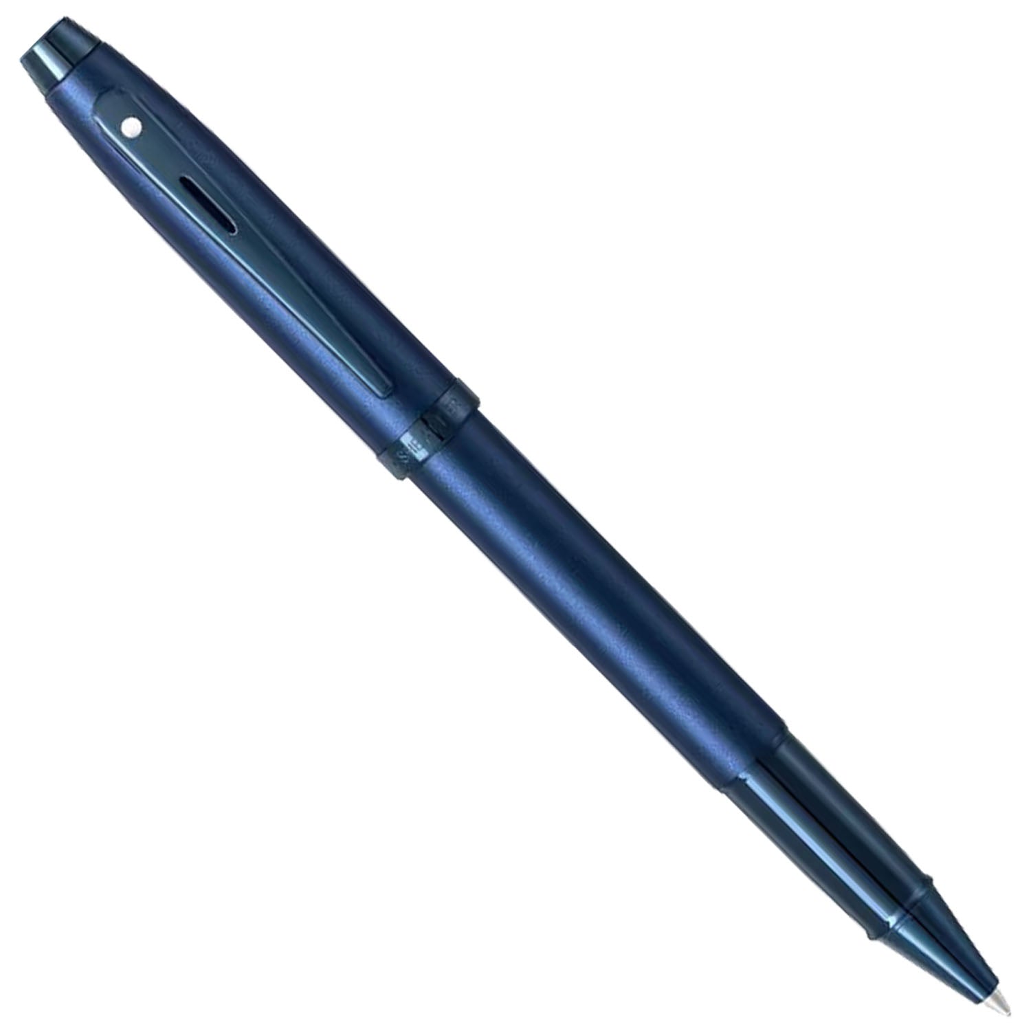 Sheaffer 100 Satin Blue PVD Roller Ball Pen A9371