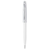 Sheaffer 100 White/Brushed Chrome CT Ballpoint Pen A9324