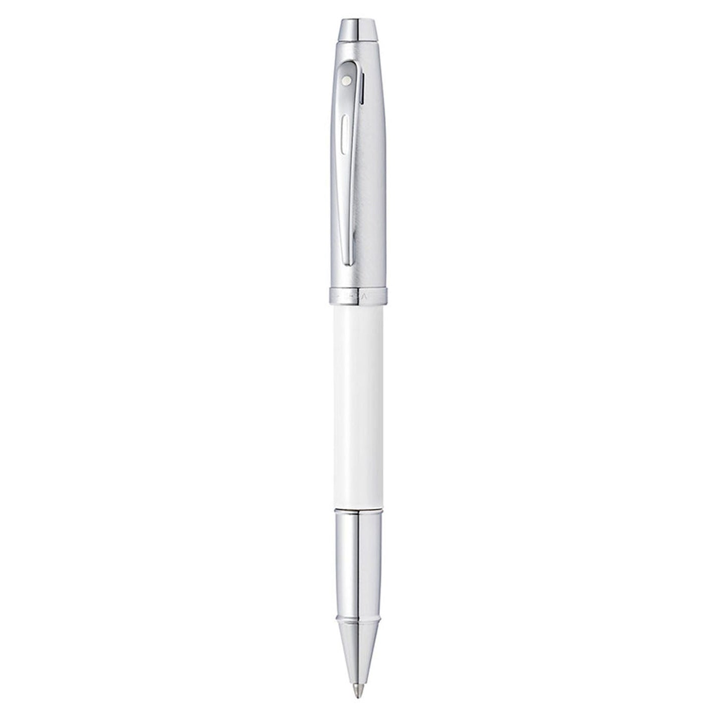 Sheaffer 100 White/Brushed Chrome CT Roller Ball Pen A9324