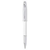 Sheaffer 100 White/Brushed Chrome CT Roller Ball Pen A9324