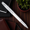 Sheaffer 100 White/Brushed Chrome CT Roller Ball Pen A9324