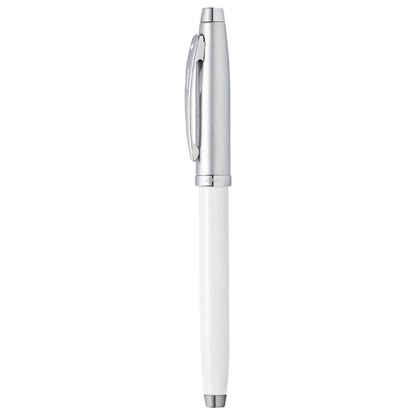 Sheaffer 100 White/Brushed Chrome CT Roller Ball Pen A9324