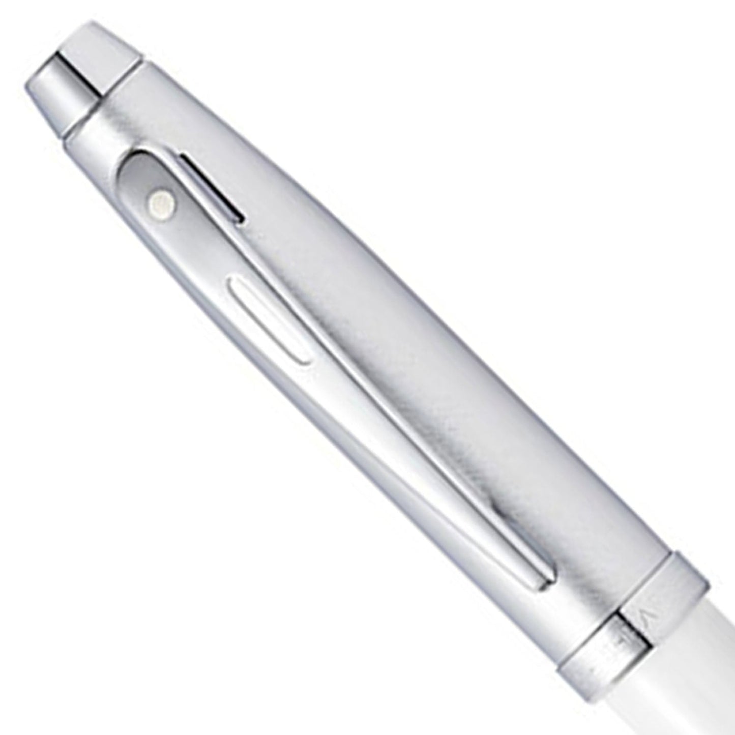 Sheaffer 100 White/Brushed Chrome CT Roller Ball Pen A9324