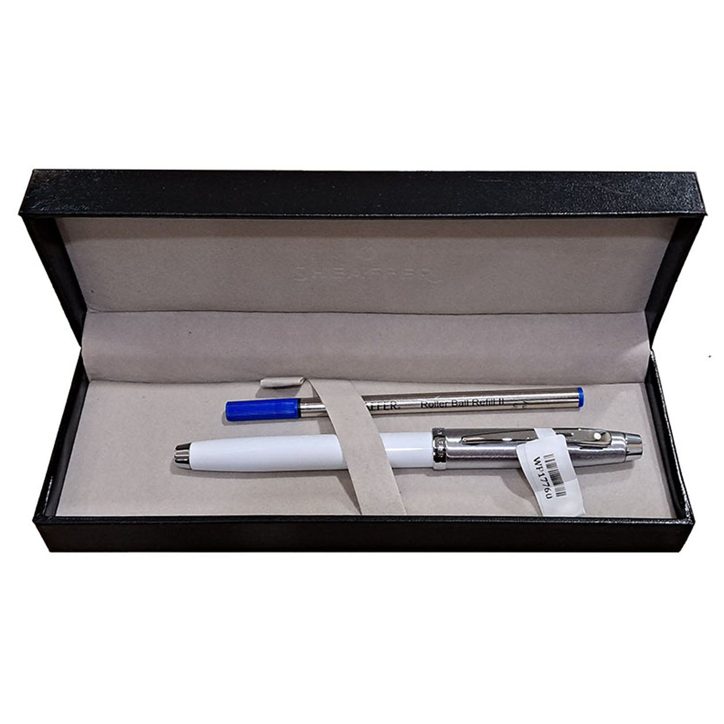 Sheaffer 100 White/Brushed Chrome CT Roller Ball Pen A9324