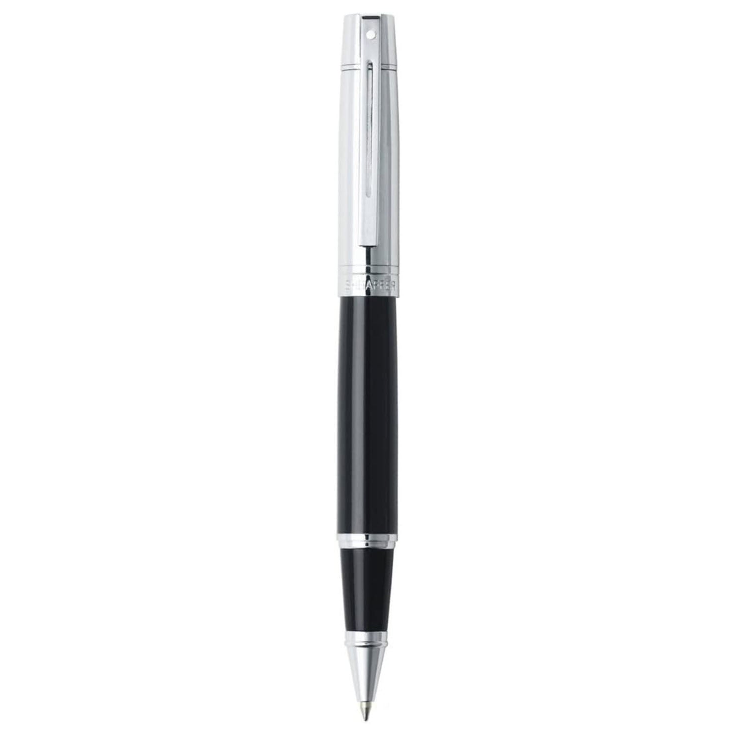 Sheaffer 300 Black/Chrome CT Roller Ball Pen A9314