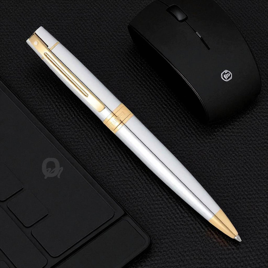 Sheaffer 300 Bright Chrome GT Ballpoint Pen A9342