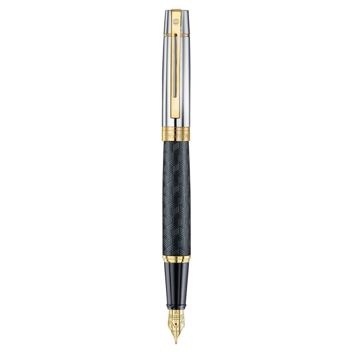 Sheaffer 300 Engraved Matte Black GT Fountain Pen