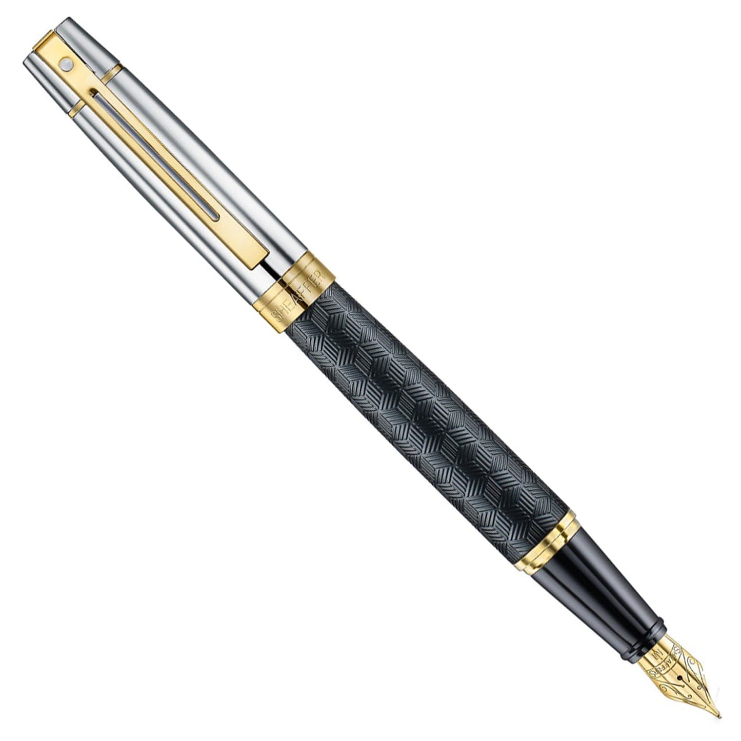 Sheaffer 300 Engraved Matte Black GT Fountain Pen