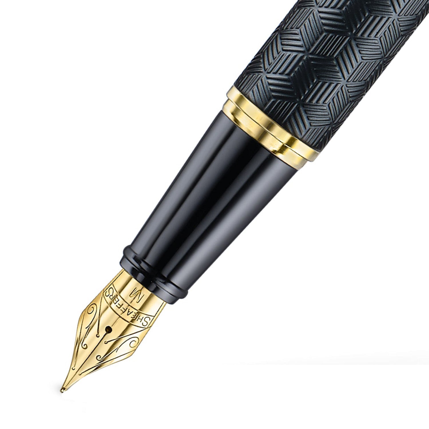 Sheaffer 300 Engraved Matte Black GT Fountain Pen