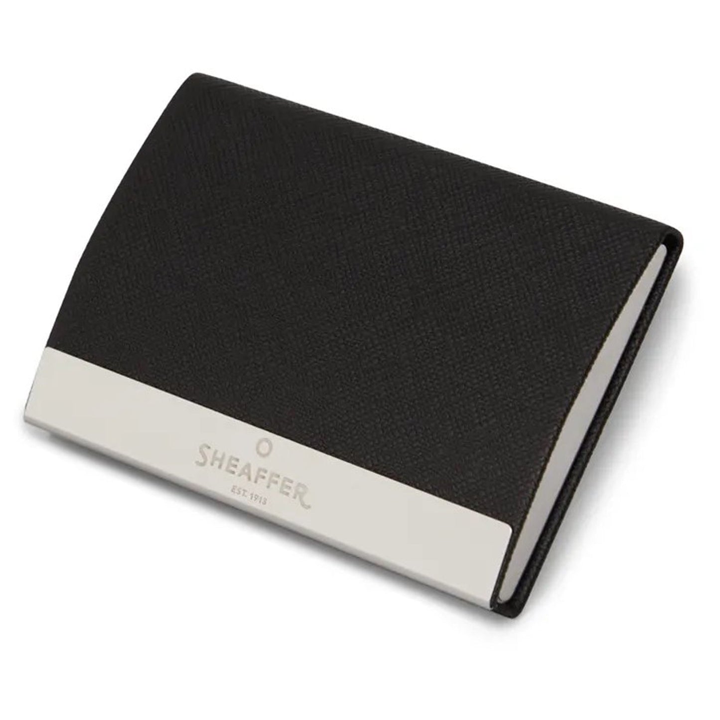Sheaffer 300 Glossy Black CT Ballpoint Pen + Business Card Holder Gift Set G9312