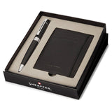 Sheaffer 300 Glossy Black CT Ballpoint Pen + Credit Card Holder Gift Set G9312