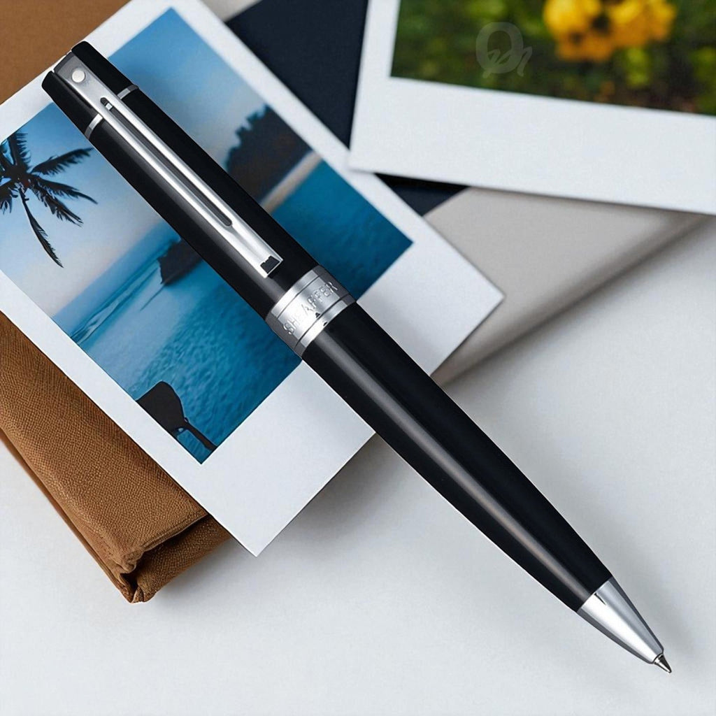 Sheaffer 300 Glossy Black CT Ballpoint Pen A9312