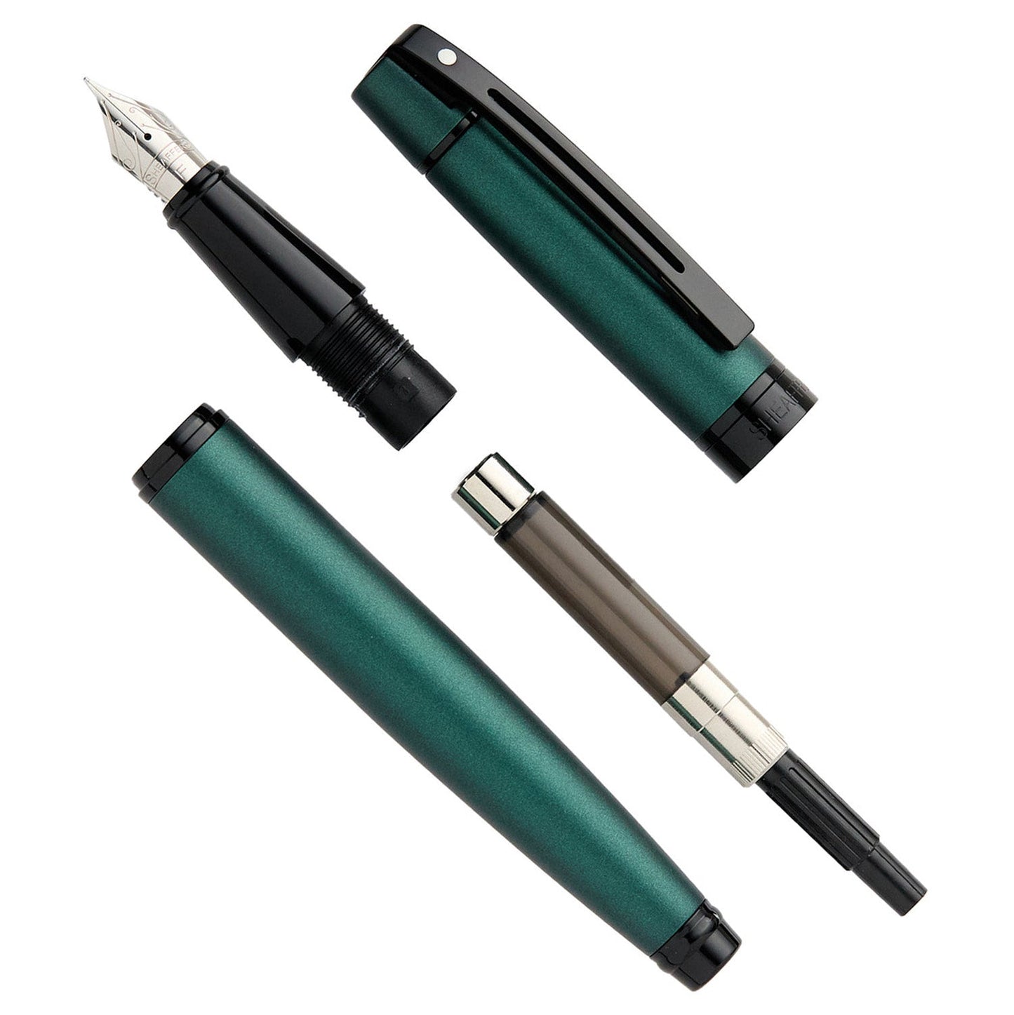Sheaffer 300 Matte Green PVD Fountain Pen