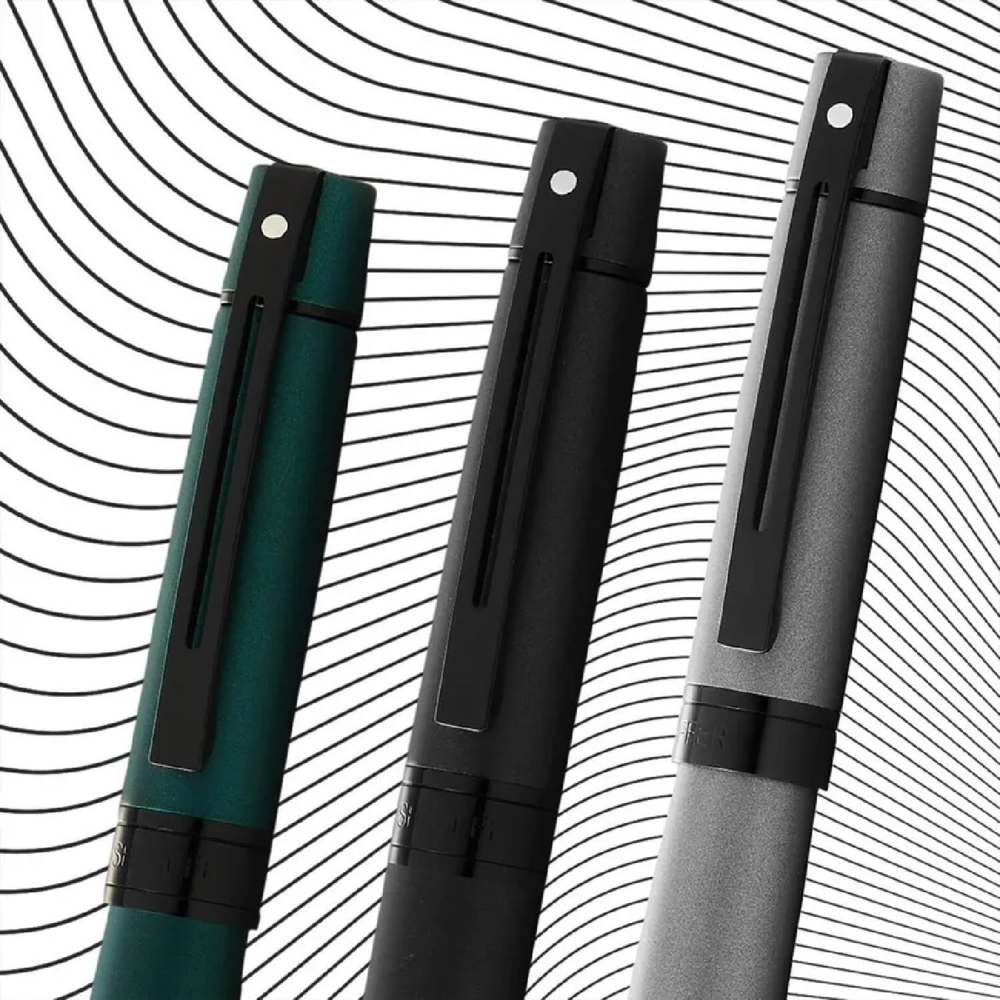 Sheaffer 300 Matte Grey PVD Roller Ball Pen A9345