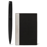 Sheaffer 300 Matte Black PVD Ballpoint Pen + Business Card Holder Gift Set G9343