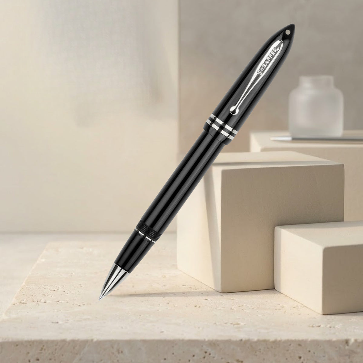 Sheaffer Balance III Glossy Black CT Roller Ball Pen E189251