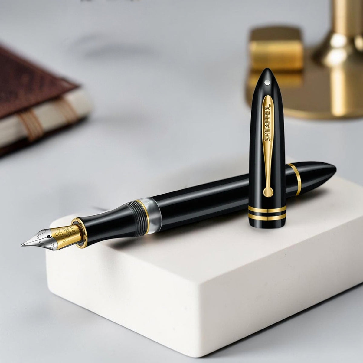 Sheaffer Balance III Glossy Black GT Fountain Pen