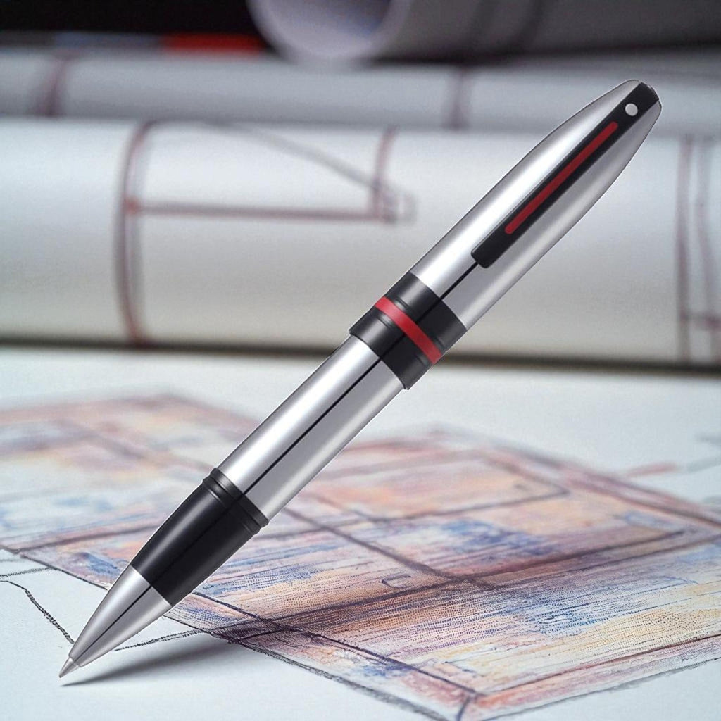 Sheaffer Icon Polished Chrome PVD Roller Ball Pen A9112