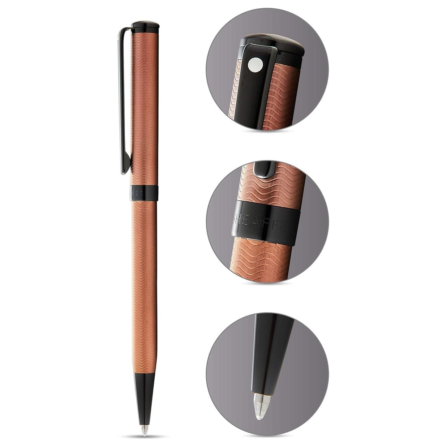 Sheaffer Intensity Engraved Bronze PVD Ballpoint Pen A9257