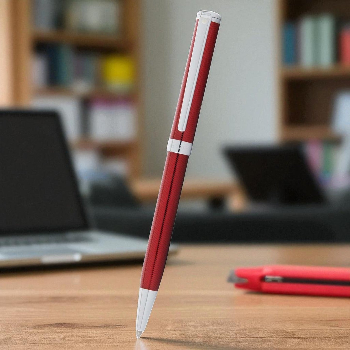 Sheaffer Intensity Engraved Translucent Red CT Ballpoint Pen A9245