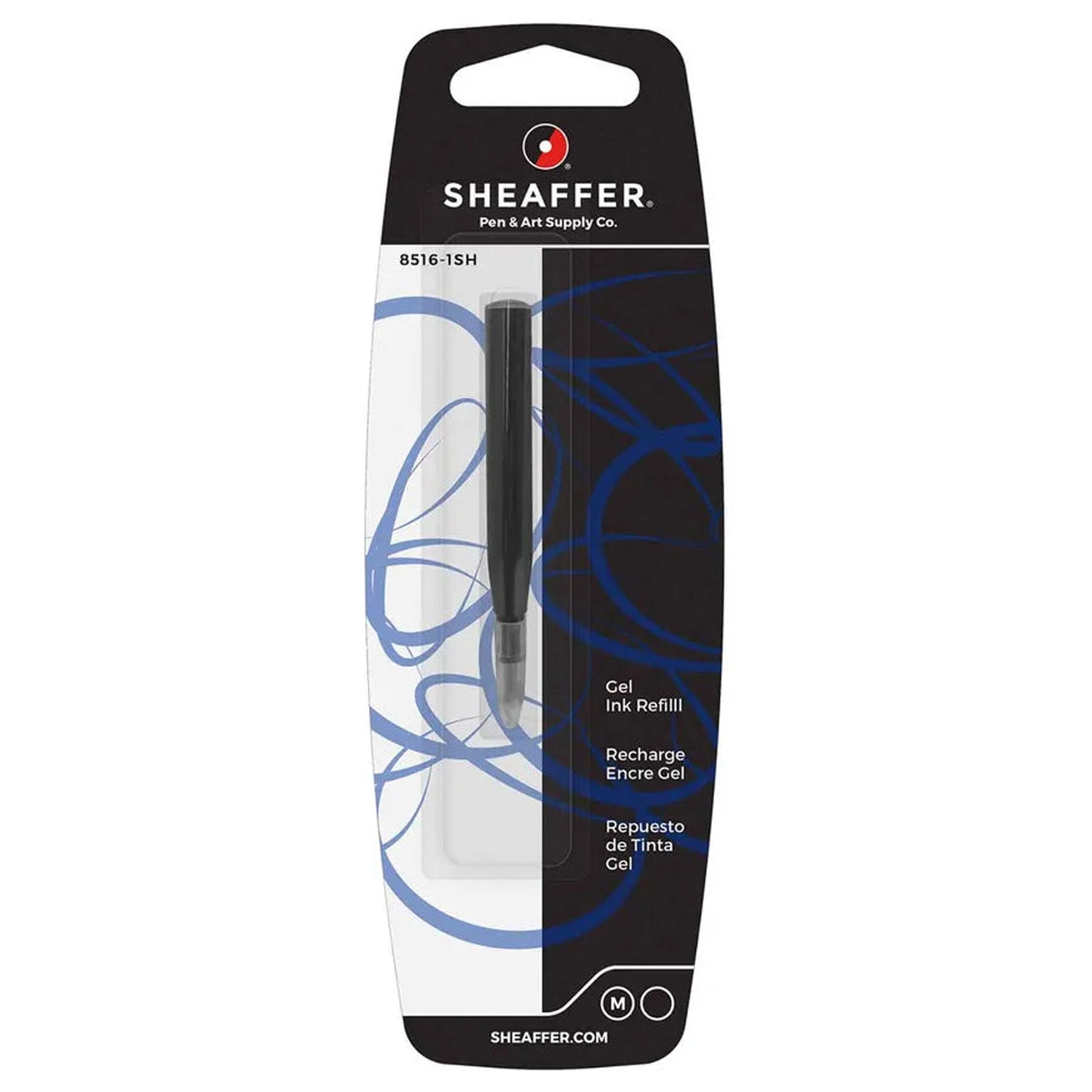 Sheaffer Ion Gel Roller Ball Pen Refill (Black - M) 8516-1SH