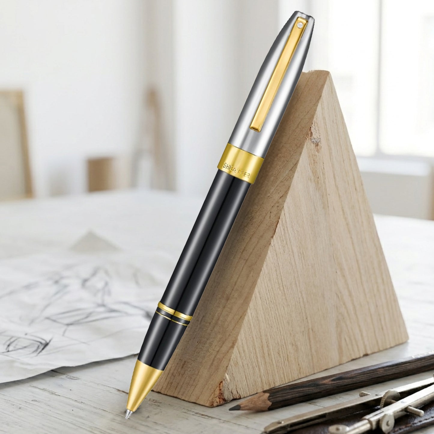 Sheaffer Legacy Black/Chrome GT Roller Ball Pen E1906551