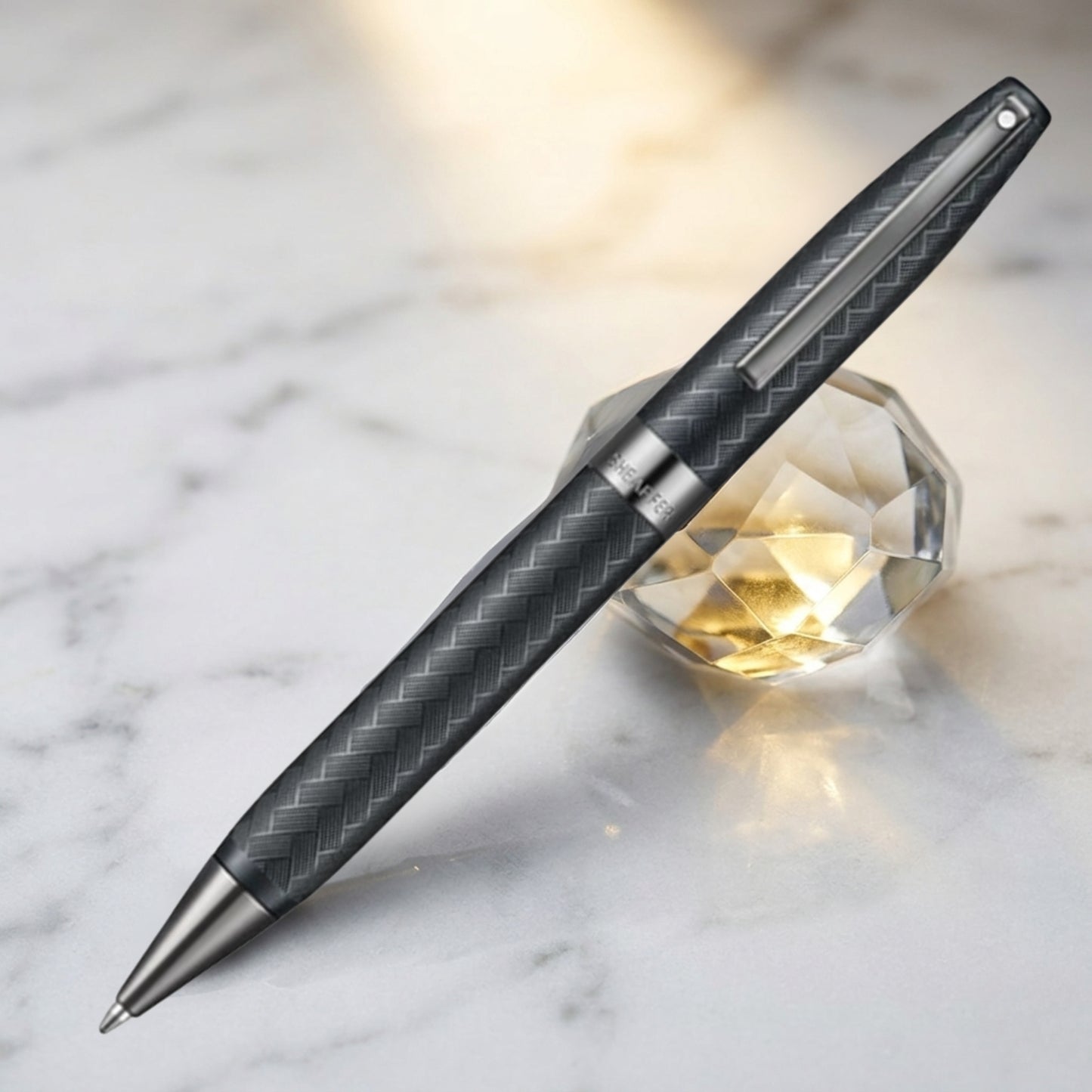 Sheaffer Legacy Chevron Matte Black PVD Ballpoint Pen E2906651
