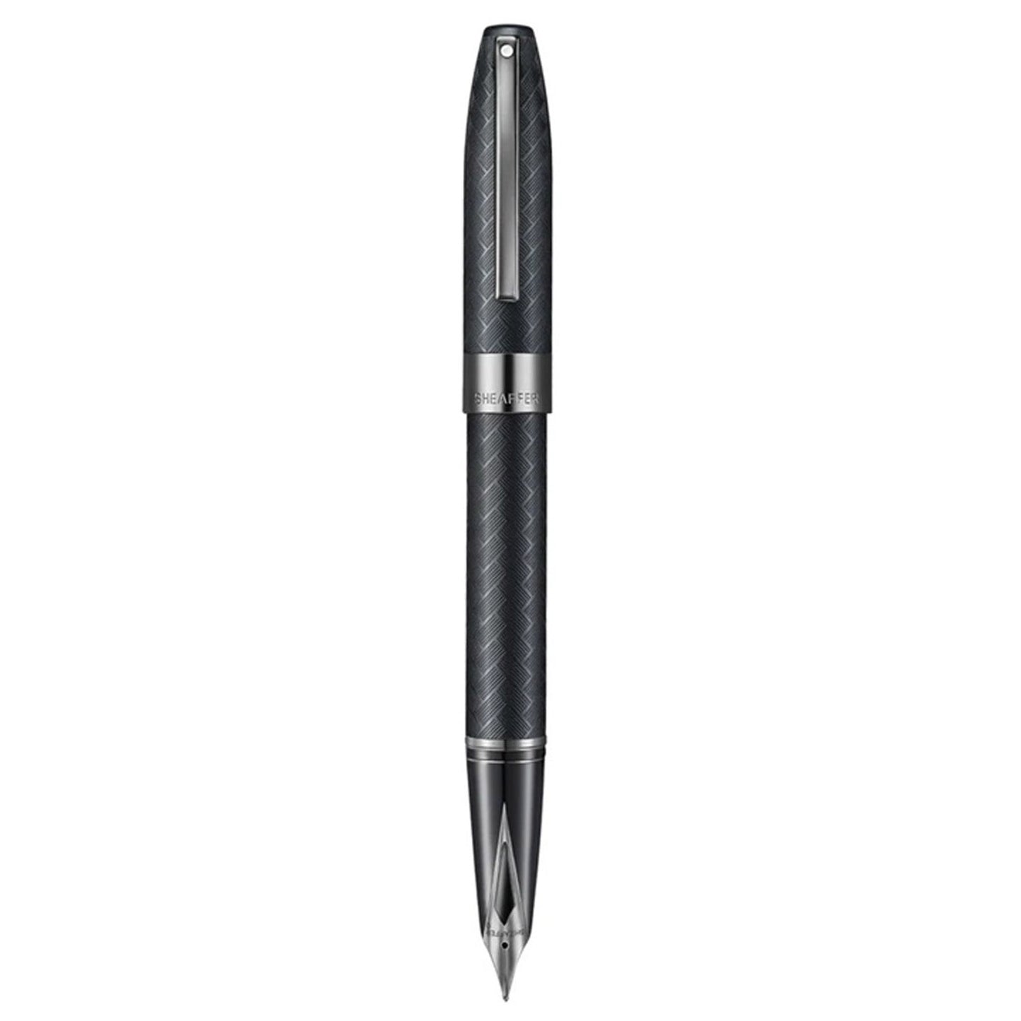 Sheaffer Legacy Chevron Matte Black PVD Fountain Pen