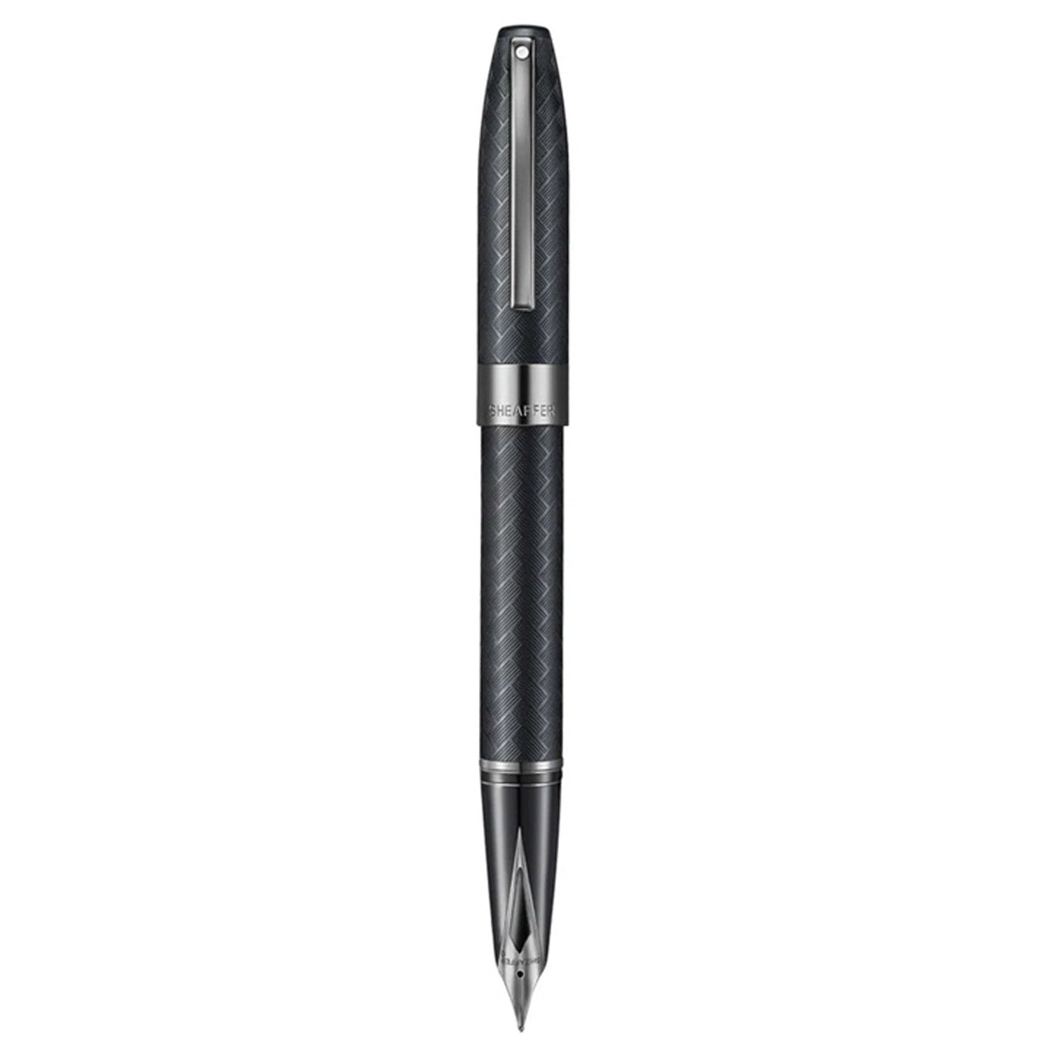 Sheaffer Legacy Chevron Matte Black PVD Fountain Pen