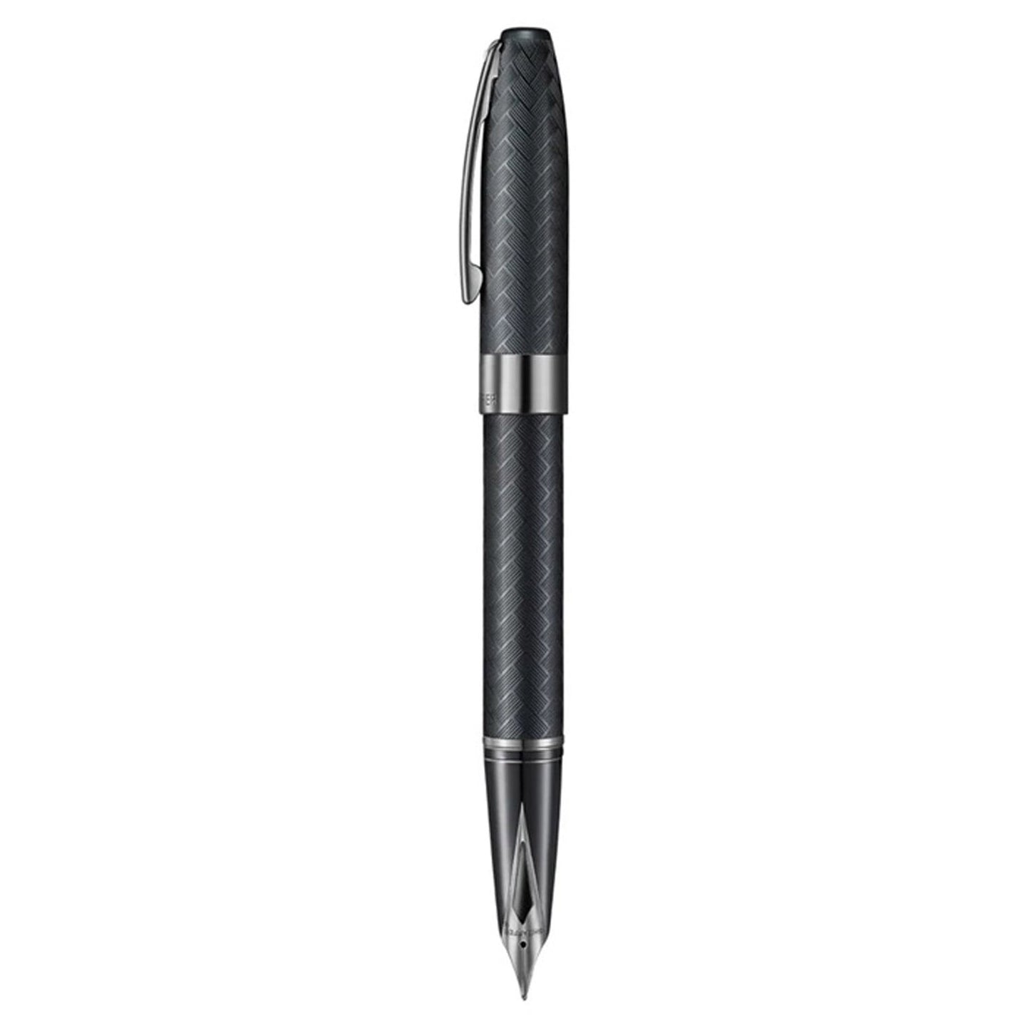 Sheaffer Legacy Chevron Matte Black PVD Fountain Pen