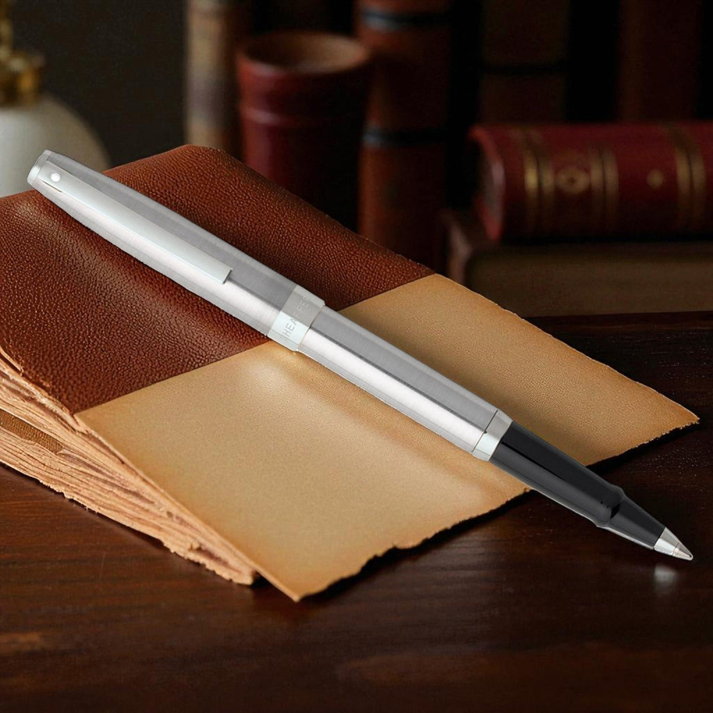 Sheaffer Sagaris Brushed Chrome CT Roller Ball Pen A9472