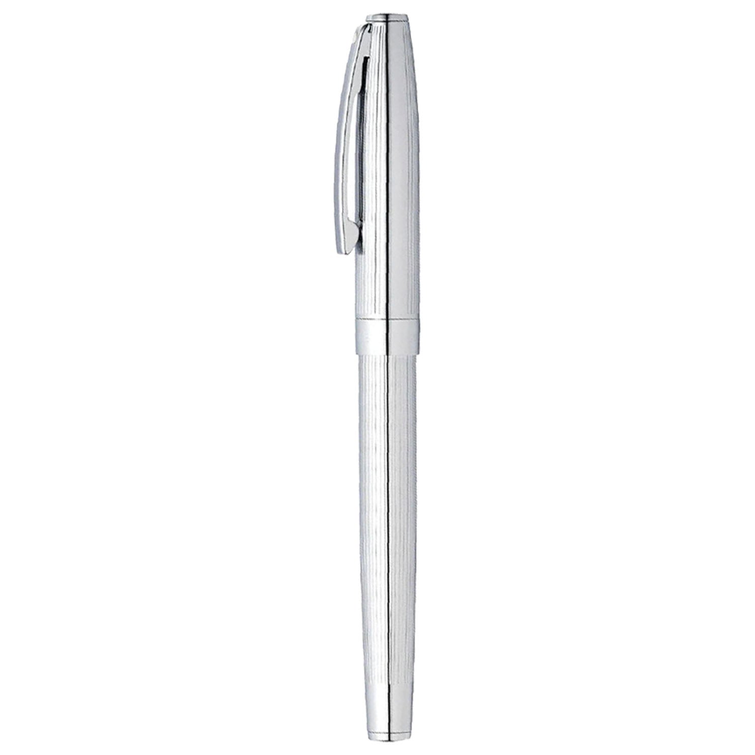 Sheaffer Sagaris Engraved Line Chrome CT Roller Ball Pen A9481