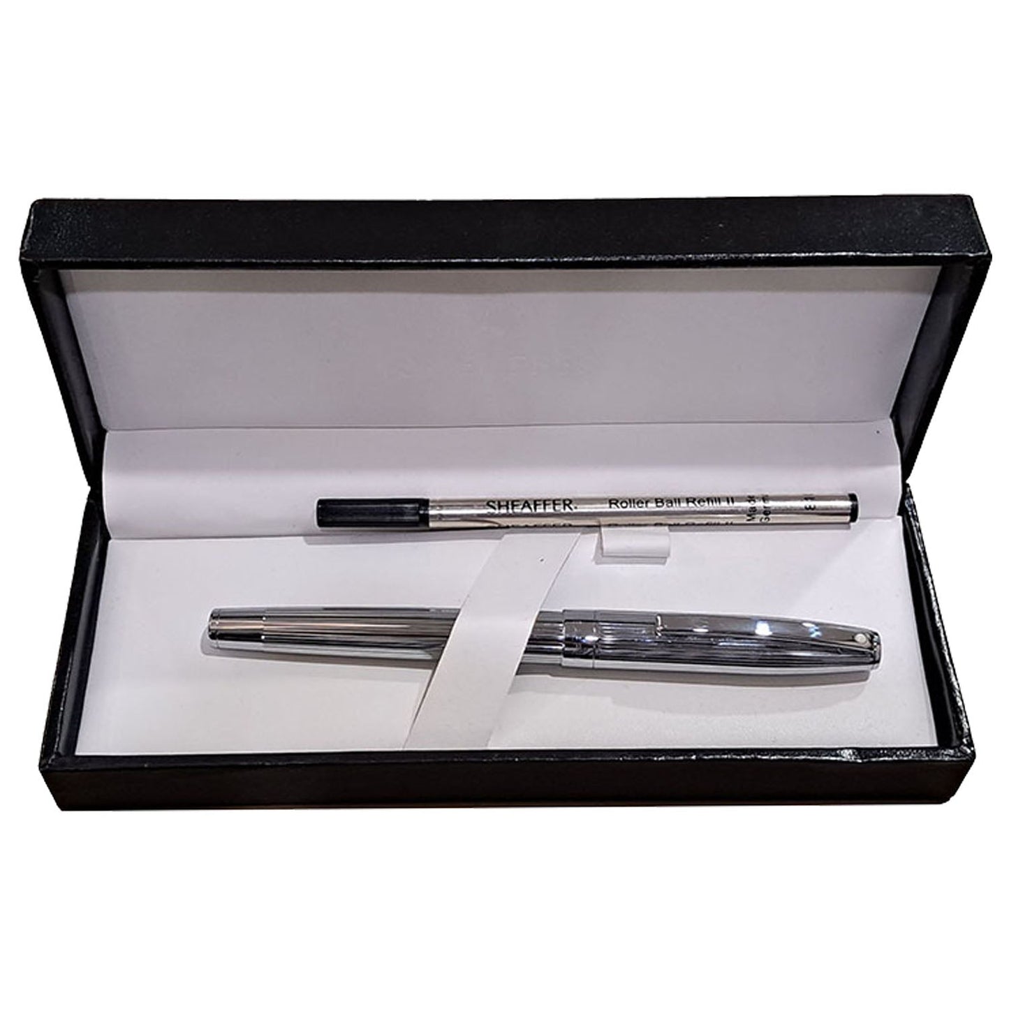 Sheaffer Sagaris Engraved Line Chrome CT Roller Ball Pen A9481