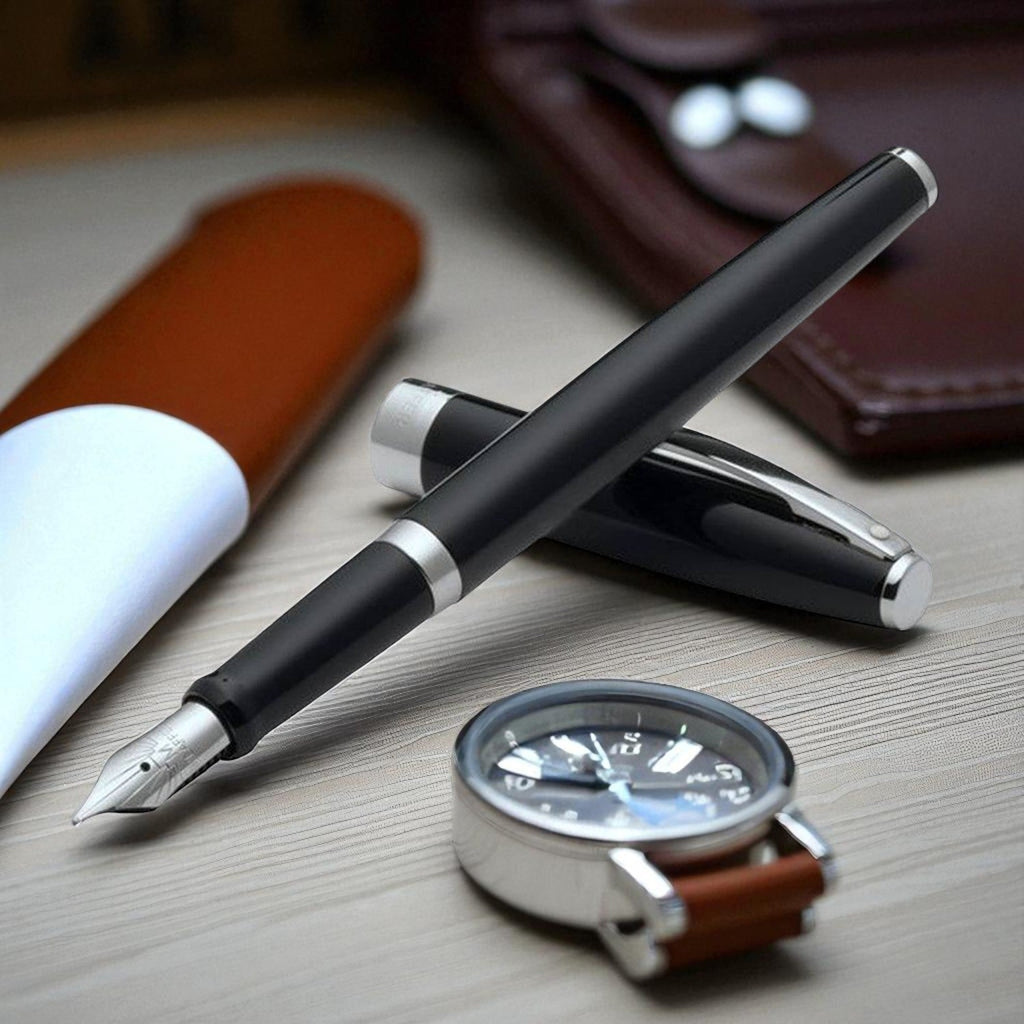 Sheaffer Sagaris Glossy Black CT Fountain Pen