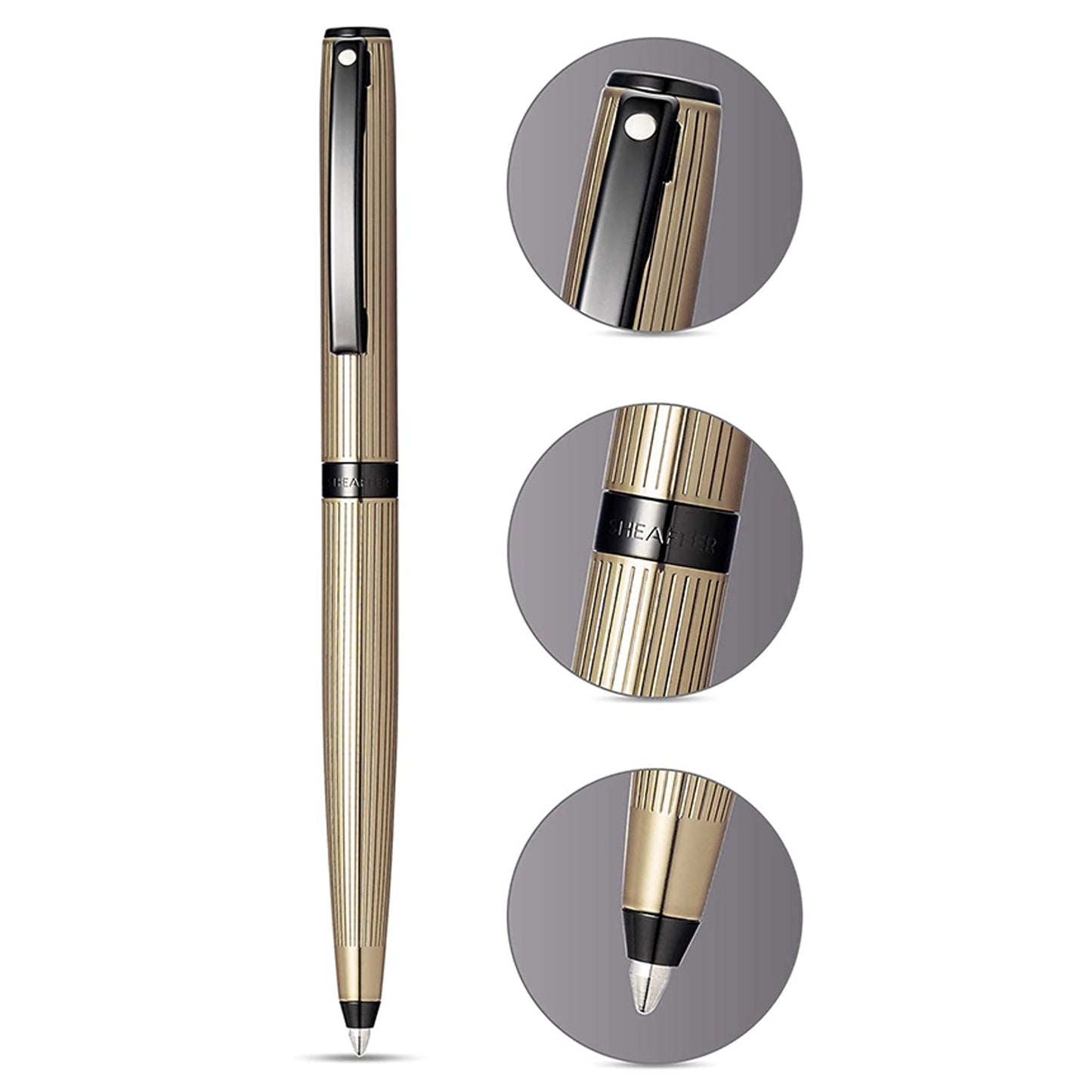 Sheaffer Sagaris Titanium Grey PVD Ballpoint Pen A9482