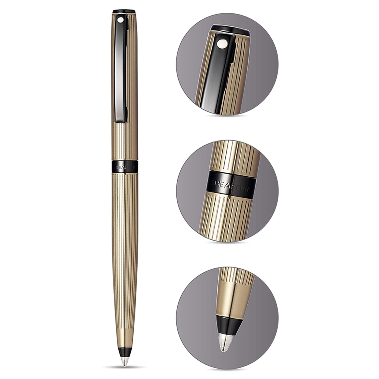 Sheaffer Sagaris Titanium Grey PVD Ballpoint Pen A9482