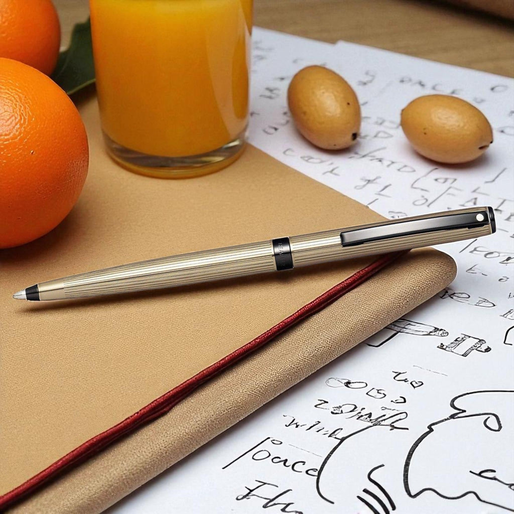 Sheaffer Sagaris Titanium Grey PVD Ballpoint Pen A9482