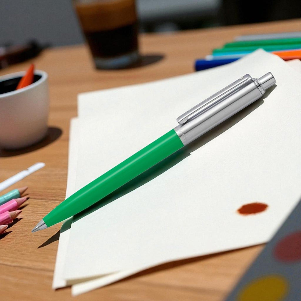 Sheaffer Sentinel Bright Green/Chrome CT Ballpoint Pen A321-BGR