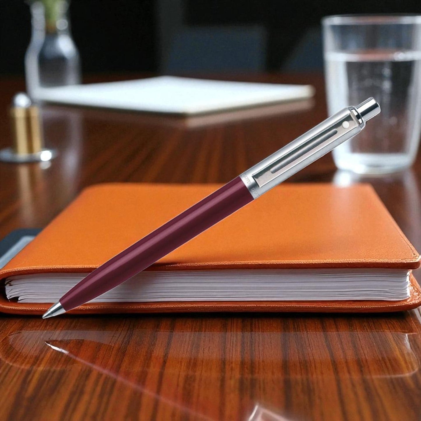 Sheaffer Sentinel Burgandy/Chrome CT Ballpoint Pen A321-BR