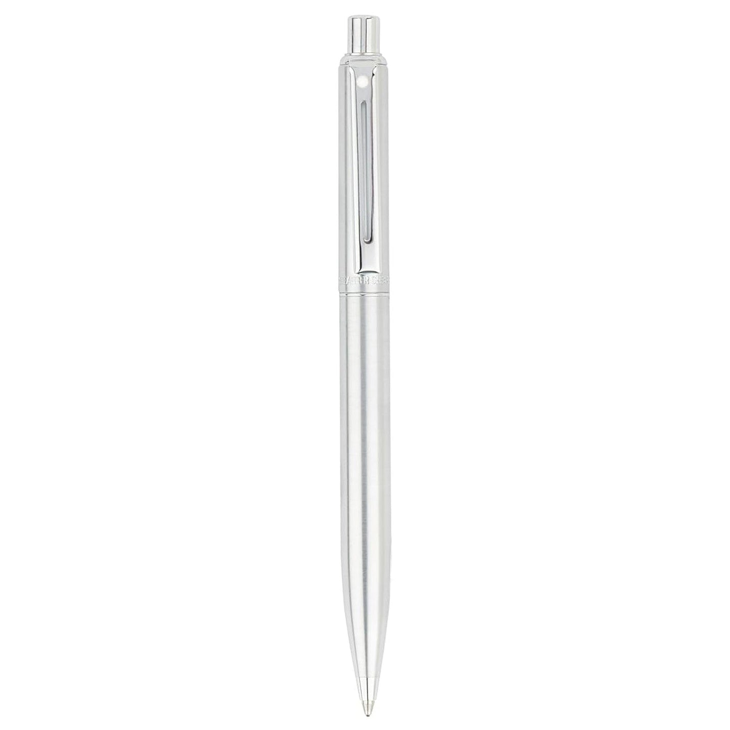 Sheaffer Sentinel Brushed Chrome CT Ballpoint Pen + Passport Holder Gift Set G323