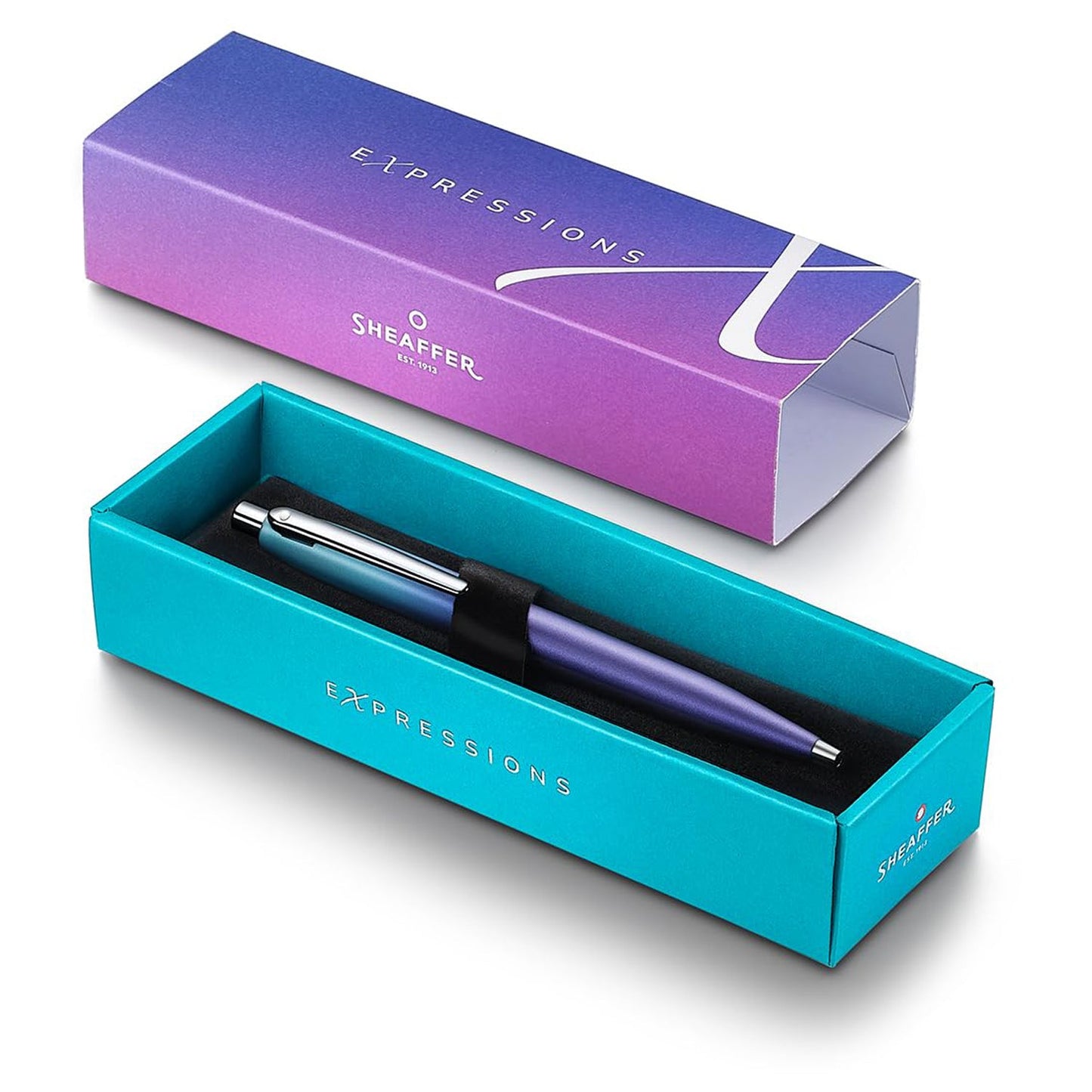 Sheaffer Expressions VFM Blue/Purple Pearlised Gradient CT Ballpoint Pen 9430