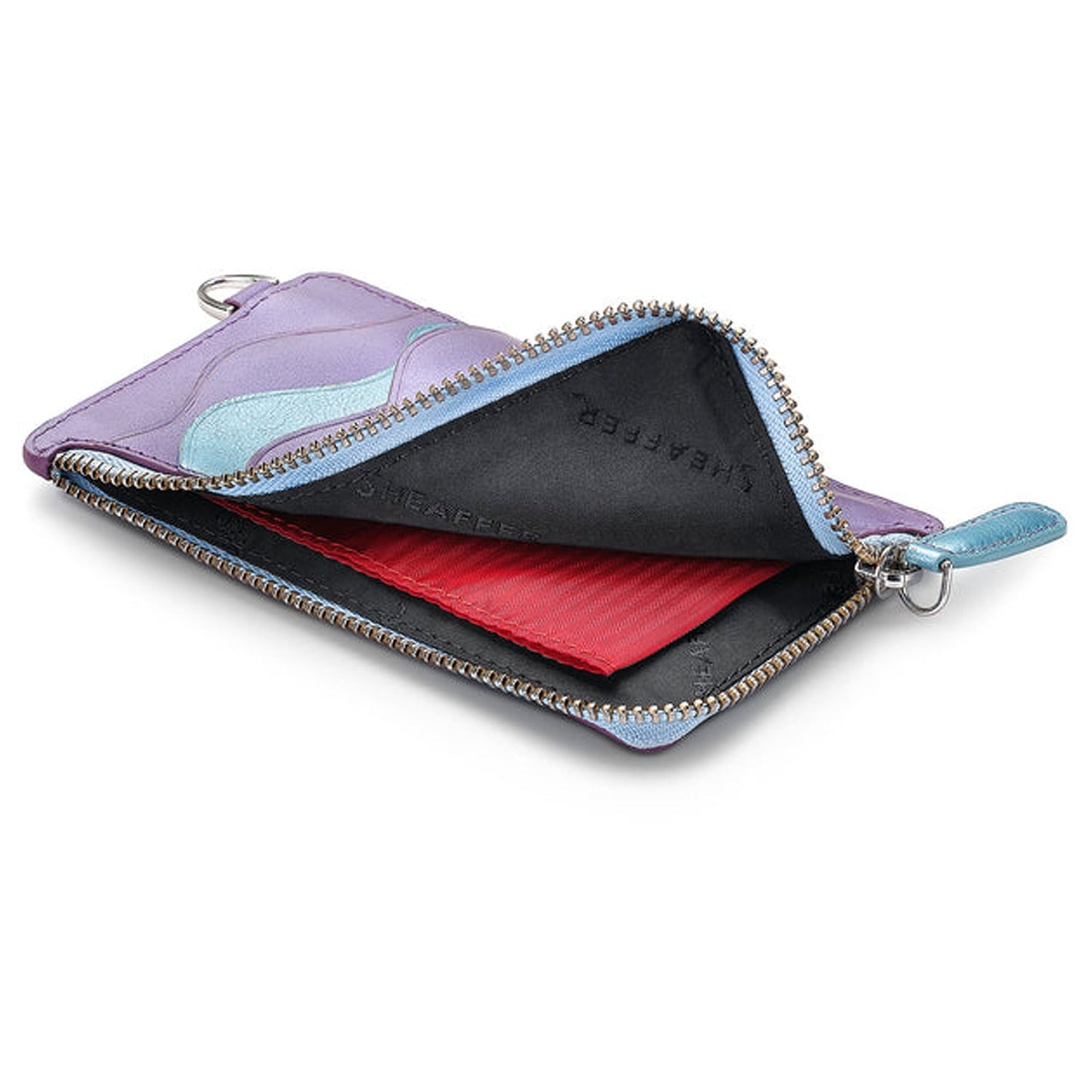 Sheaffer Expressions VFM Blue/Purple Pearlised Gradient CT Ballpoint Pen + Card Case Gift Set G9430