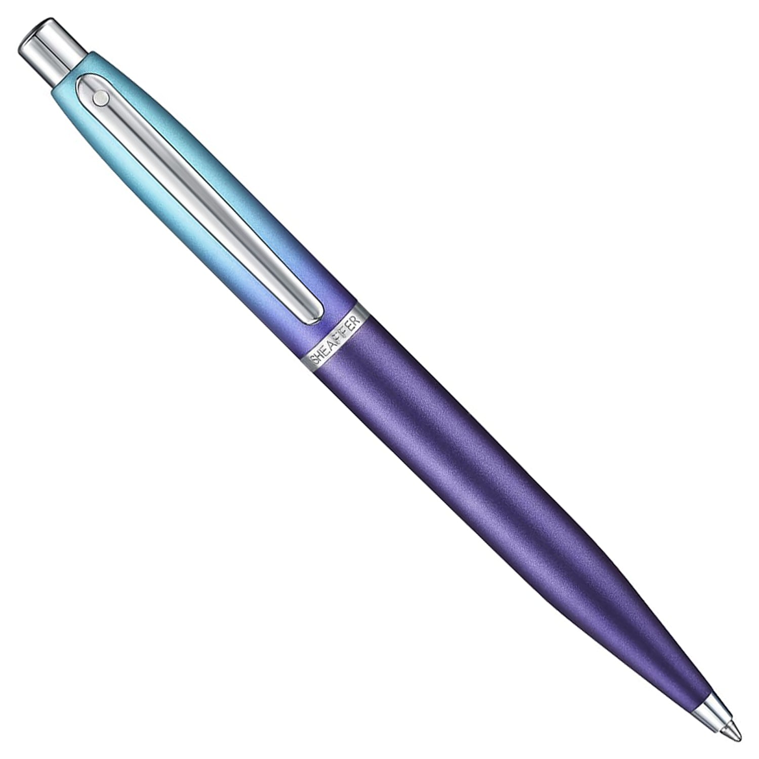 Sheaffer Expressions VFM Blue/Purple Pearlised Gradient CT Ballpoint Pen + Card Case Gift Set G9430