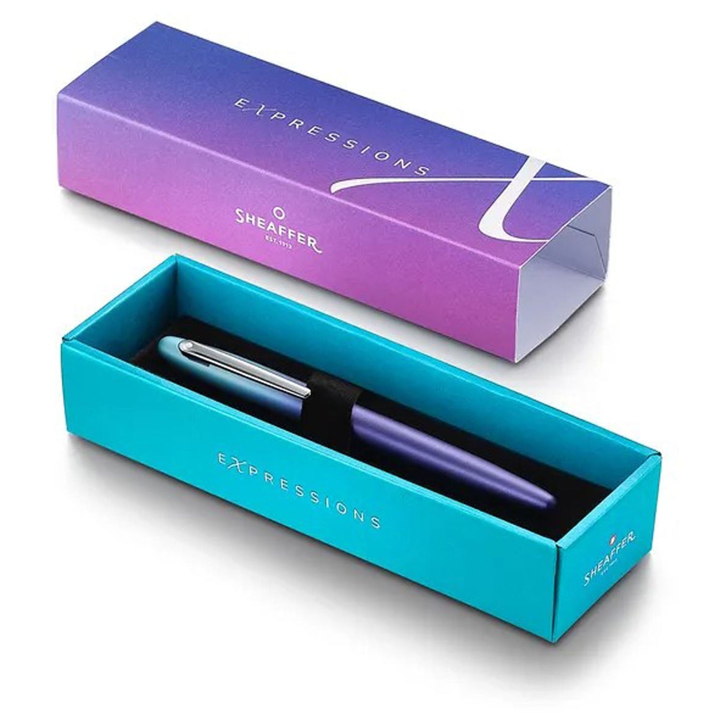 Sheaffer Expressions VFM Blue/Purple Pearlised Gradient CT Fountain Pen