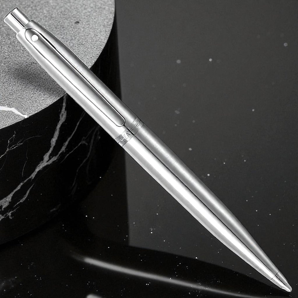 Sheaffer VFM Brushed Chrome CT Ballpoint Pen A9426