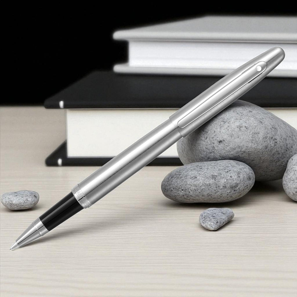 Sheaffer VFM Brushed Chrome CT Roller Ball Pen A9426